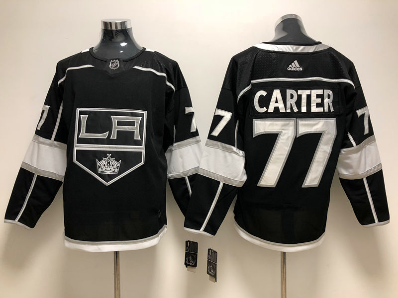 Men's Los Angeles Kings Jeff Carter #77 Black Home Breakaway Jersey Men's Los Angeles Kings Jeff Carter #77 Black Home Breakaway Jersey